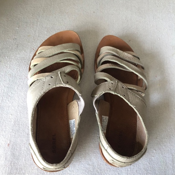 Sorel Lake shoe 7 light grey and tan - Picture 3 of 8